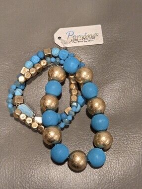 Pomina Beaded Stretch Bracelet Set 3 PCS
